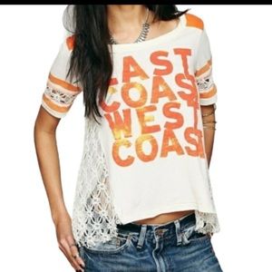 We the Free by Free People Crochet Graphic Tee